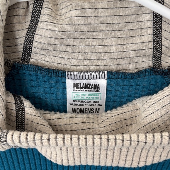 Like New Melanzana Micro Grid Hoodie V2 White/Blue (Size Women’s M) - Picture 3 of 5